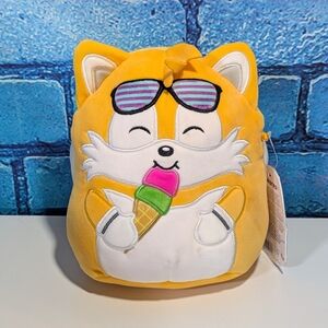 New Squishmallows 7" Inch Sonic The Hedgehog Tails with Ice Cream & Sunglasses